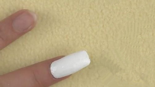 红色条纹DIY 美甲图片 红色条纹DIY 美甲图片