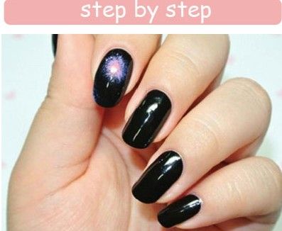 星空美甲DIY教程 星空美甲DIY教程