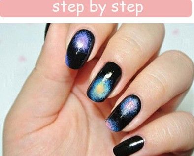 星空美甲DIY教程 星空美甲DIY教程
