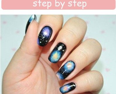 星空美甲DIY教程 星空美甲DIY教程