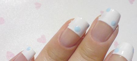 DIY波点美甲图片 DIY波点美甲图片