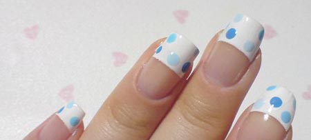 DIY波点美甲图片 DIY波点美甲图片