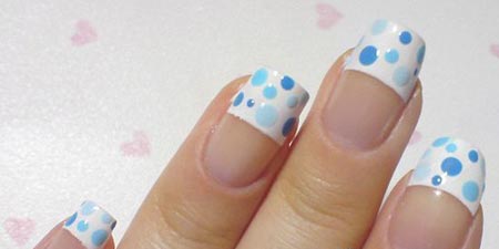 DIY波点美甲图片 DIY波点美甲图片