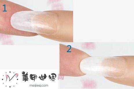 蓝花渐变美甲教程 蓝花渐变美甲教程